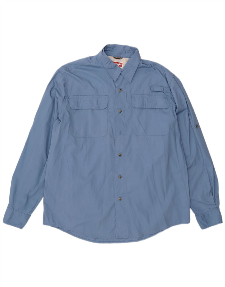 Cămașă pentru bărbați Wrangler, mare, albastru, bumbac