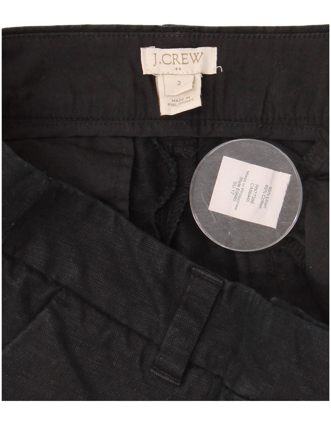 Pantaloni scurti chino pentru femei J. Crew US 2 XS W30 in negru