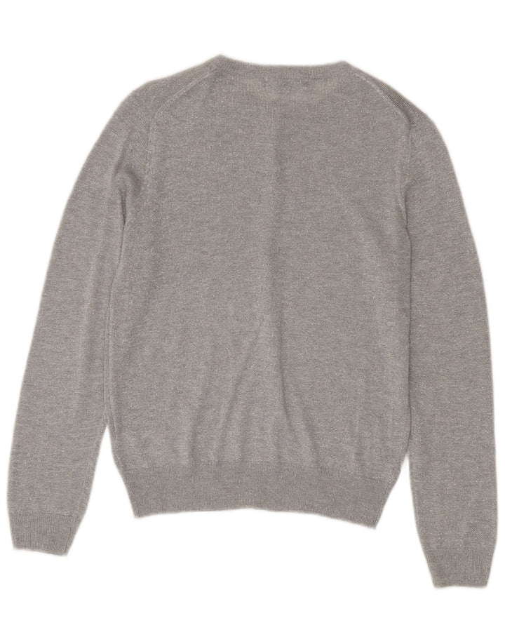 Pulover cardigan pentru femei Marks & Spencer UK 12 Medium Silver Flecked Viscose