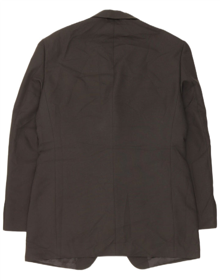 Jachetă pentru bărbați Marks & Spencer, lungă cu 3 nasturi, UK 40 Medium Black
