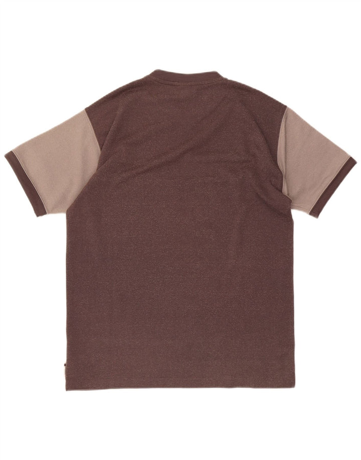 Tricou pentru bărbați Reebok Top mic maro Colorblock