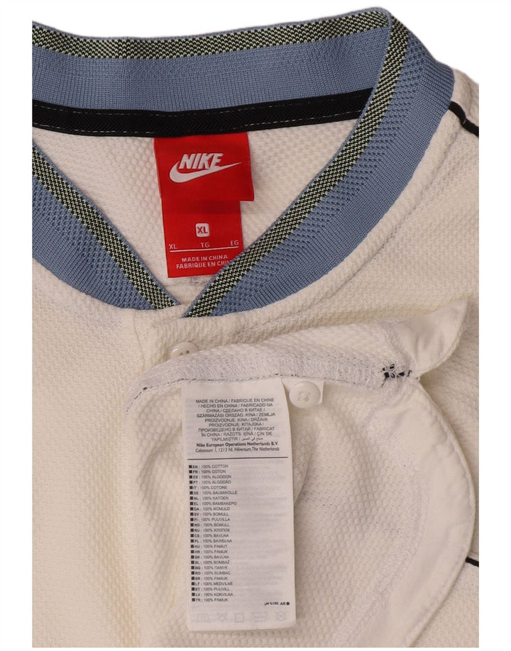 Tricou polo pentru bărbați Nike XL, bumbac alb