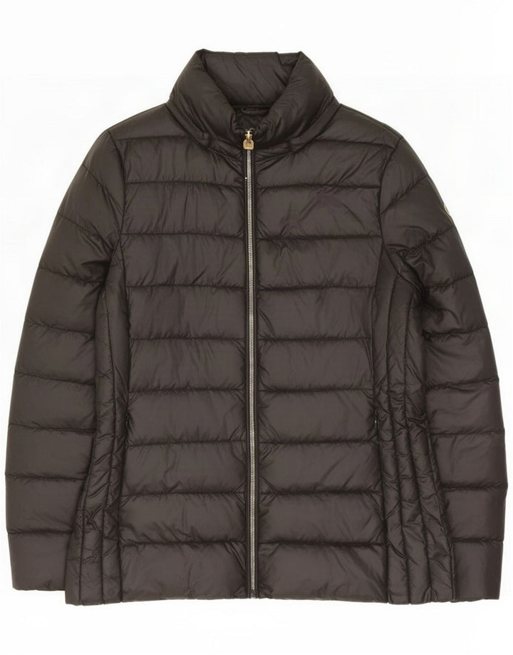 Jachetă căptușită pentru femei Michael Kors UK 14 Medium Black Nylon