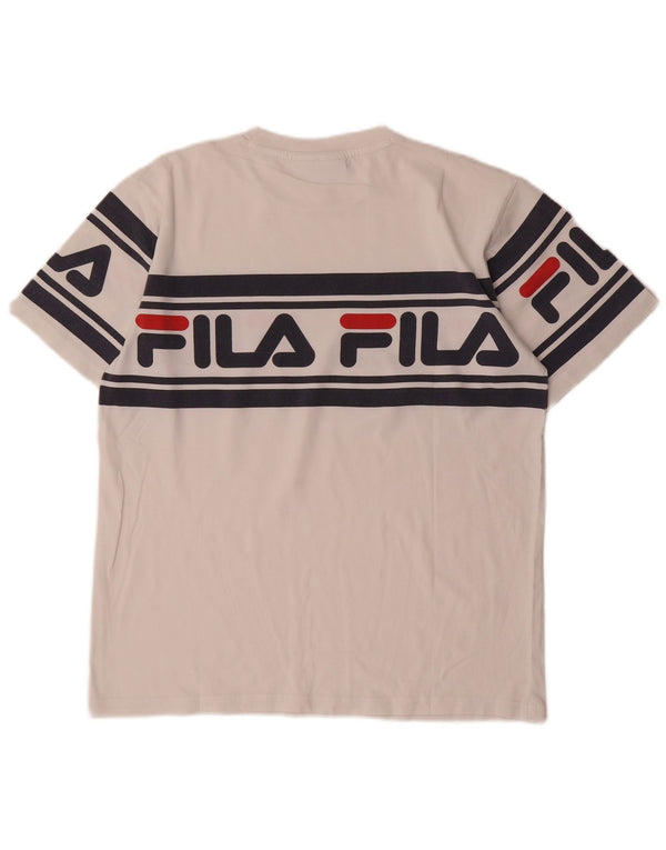 Tricou grafic pentru bărbați Fila Top Small White