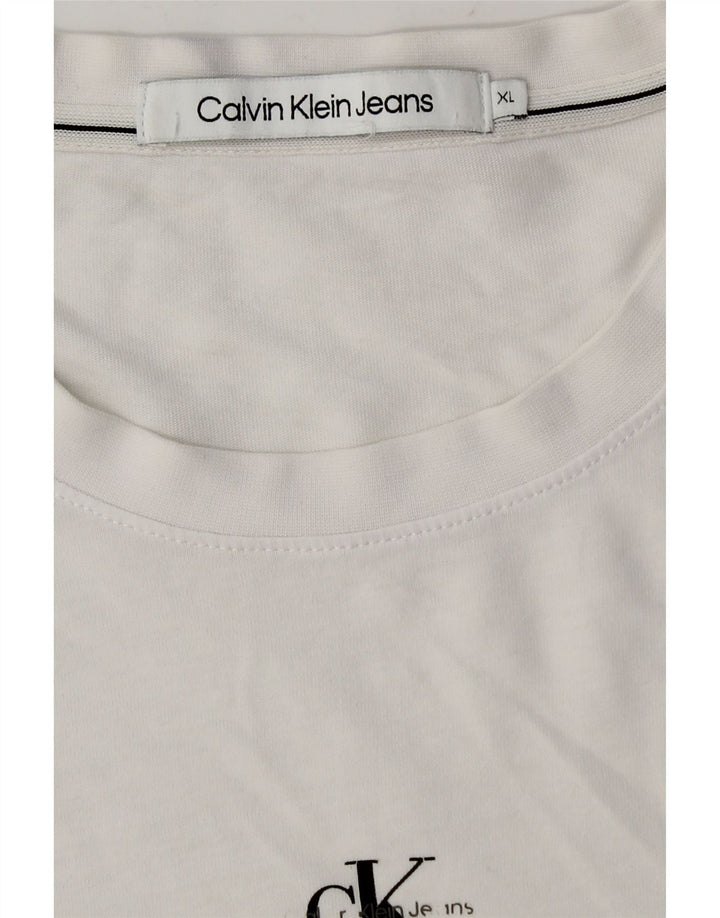 Tricou pentru bărbați Calvin Klein Jeans Top XL Alb
