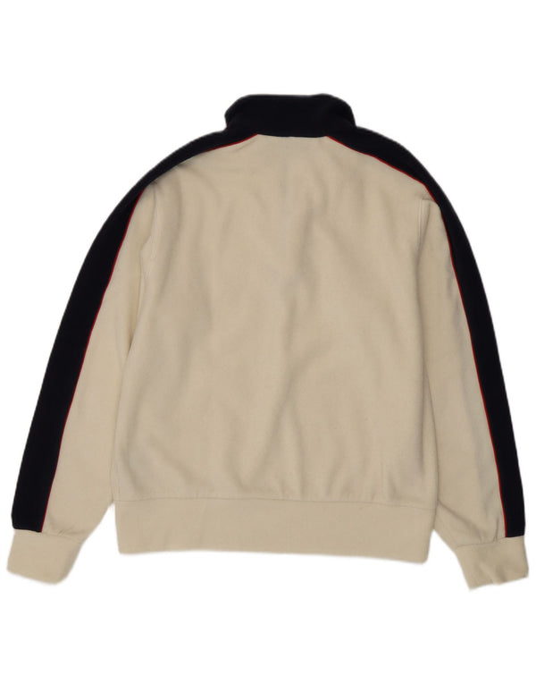 Pulover din lână grafic Diadora pentru femei UK 14 Medium Off White Colorblock