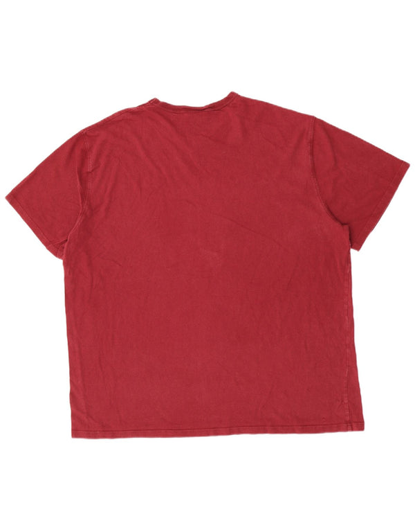Tricou pentru bărbați Champion Heritage Top 2XL Bumbac Burgundy