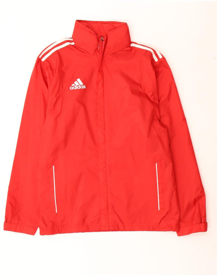 Jachetă de vânt pentru bărbați Adidas, nailon mic roșu