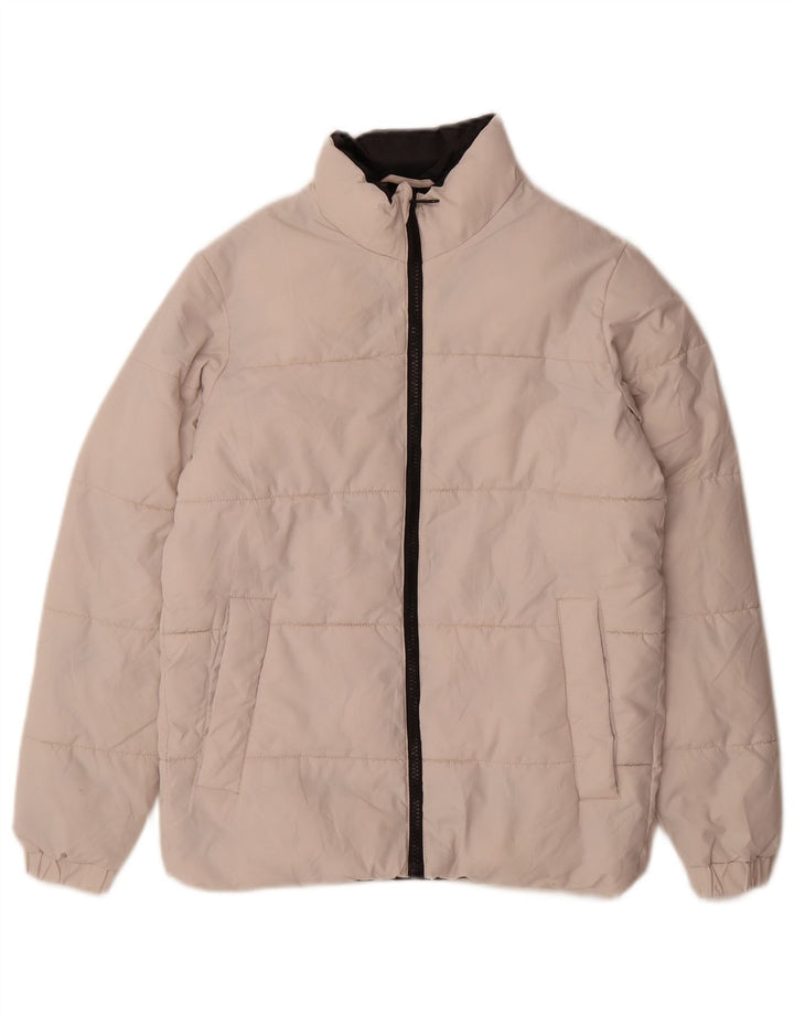 Jachetă căptușită pentru băieți Jack & Jones 11-12 ani poliester bej