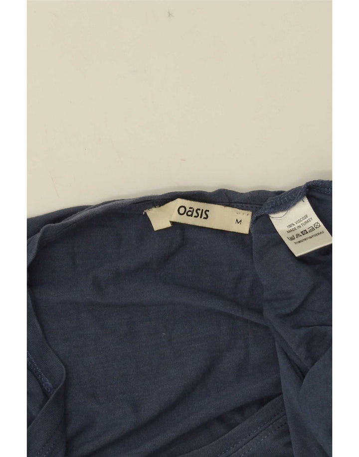 Oasis Tricou pentru femei Top UK 14 Medium Blue Viscose
