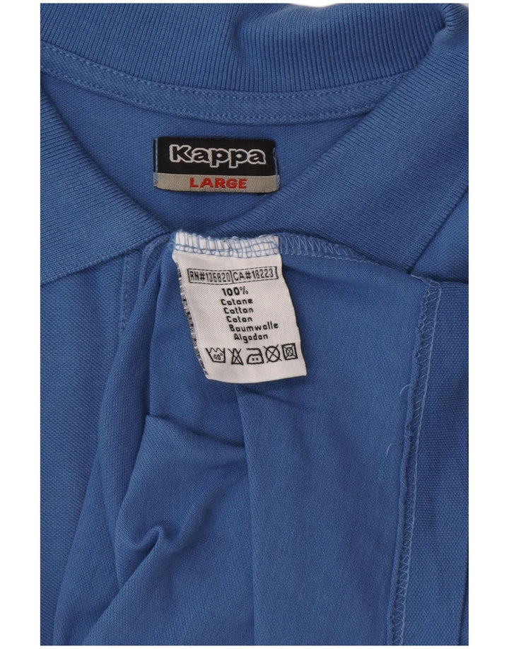 Cămașă polo pentru bărbați KAPPA, mare, albastru, bumbac