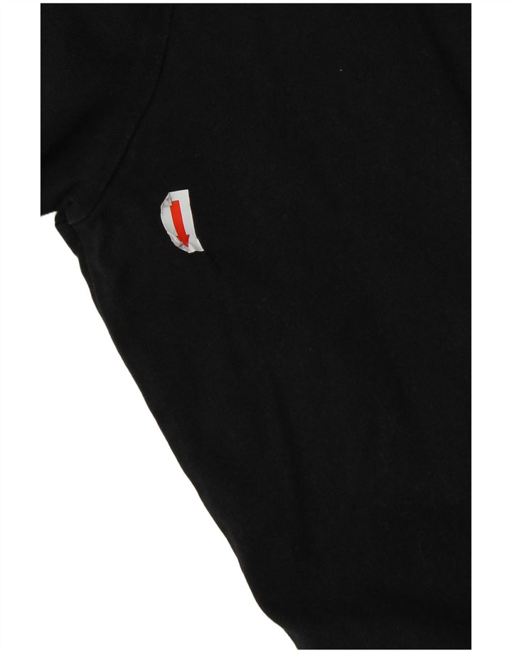 Lyle & Scott Top pentru bărbați cu mânecă lungă din bumbac mediu negru