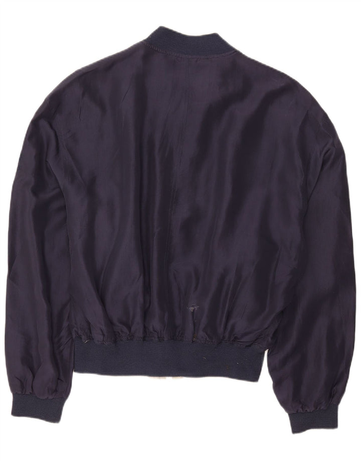Jachetă Bomber Reversibilă Bărbați VINTAGE IT 54 2XL Bej Mătase
