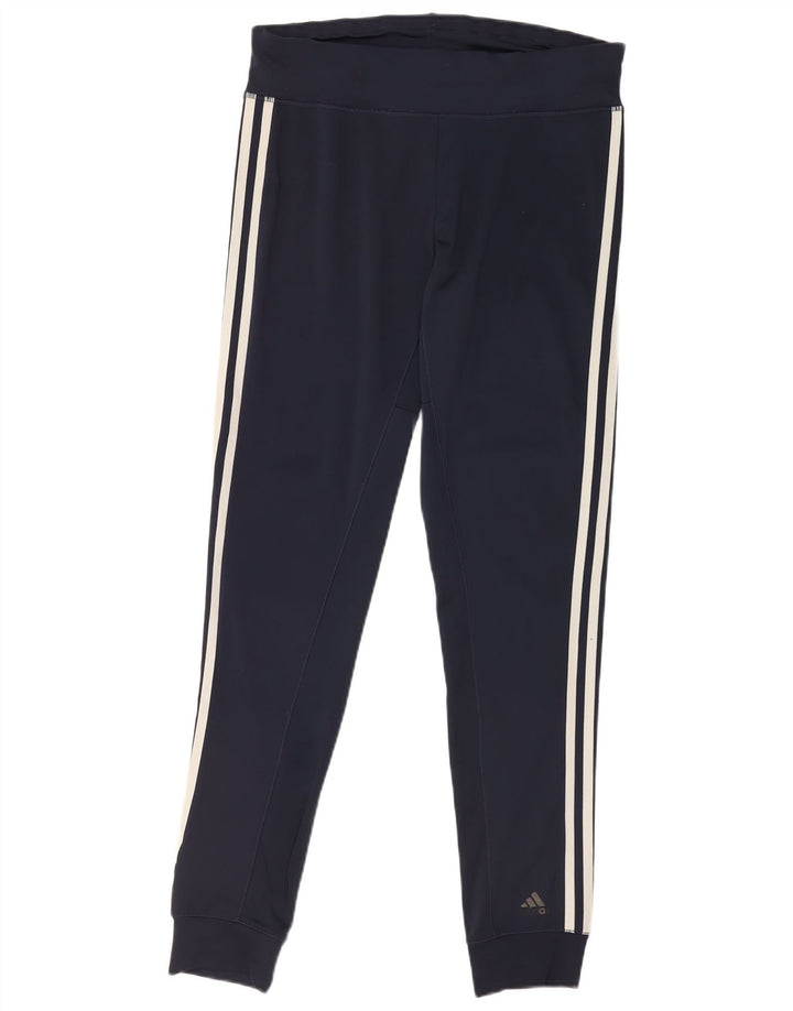 Leggings pentru femei Adidas UK 8 Small, bleumarin, poliester