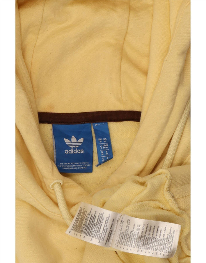 Pulover supradimensionat pentru femei Adidas UK 14 Bumbac galben mediu