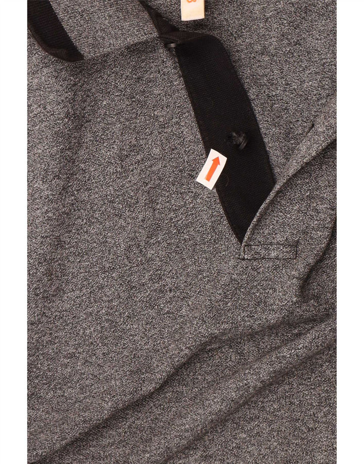 Sun68 Tricou polo cu mânecă lungă pentru bărbați XL bumbac gri