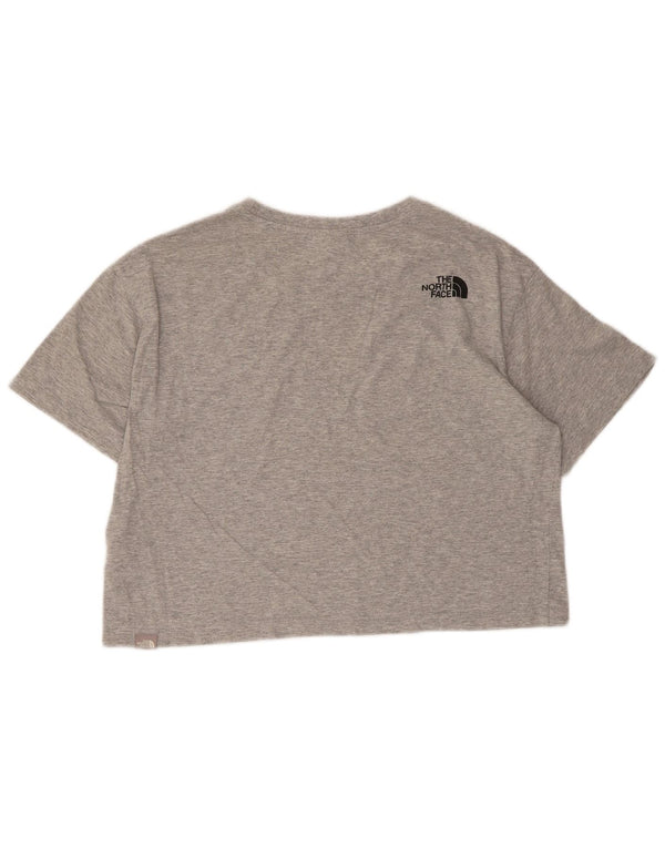 Tricou The North Face pentru femei Crop Graphic Top UK 14 Medium Grey Bumbac