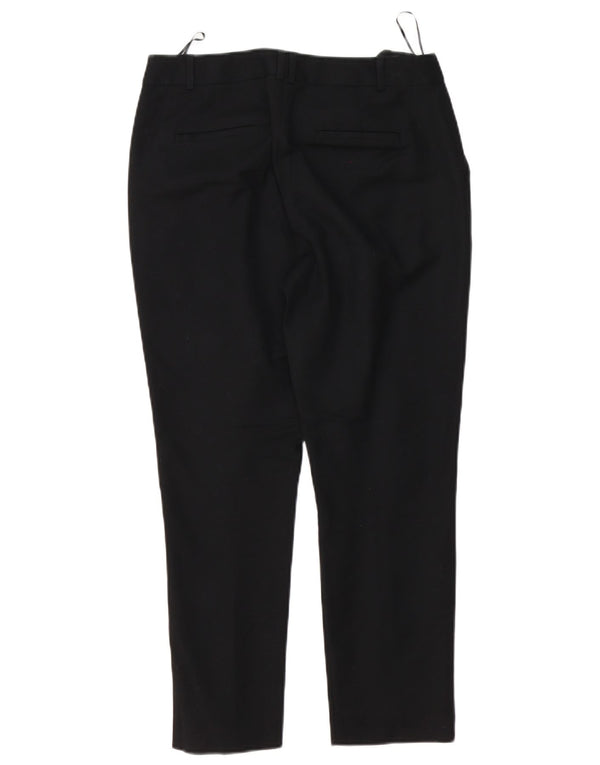 Pantaloni chino drepți pentru femei Oasis UK 10 Small W30 L26 Bumbac negru