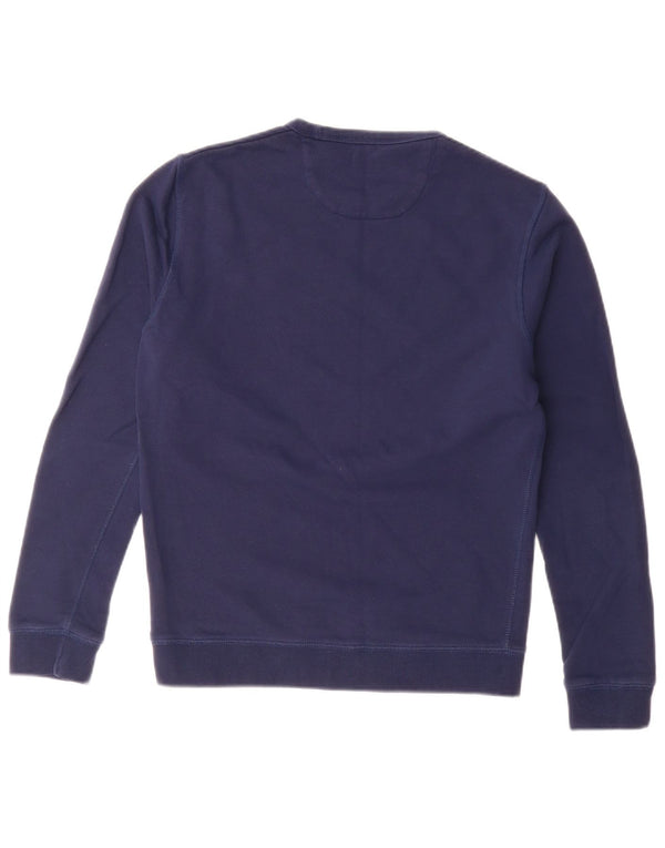 Farah Mens Sweatshirt Jumper Small Navy Blue Cotton