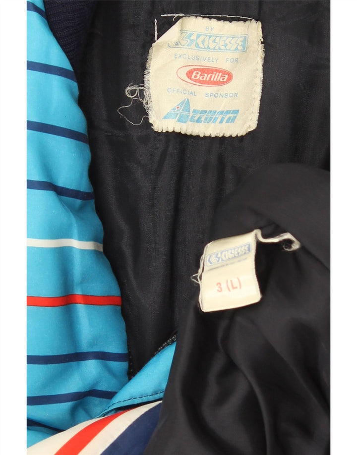 Gilet căptușit pentru bărbați Azzurra UK 40, mare, bleumarin, poliester color bloc