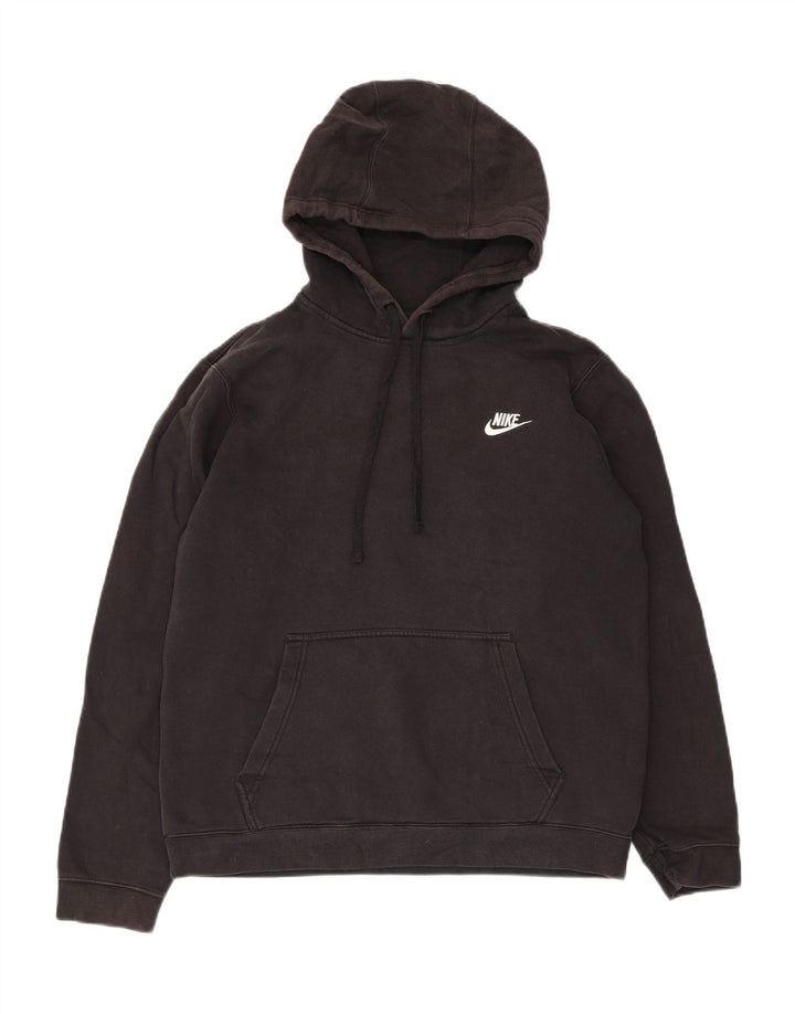 Pulover Nike pentru bărbați, bumbac mediu negru