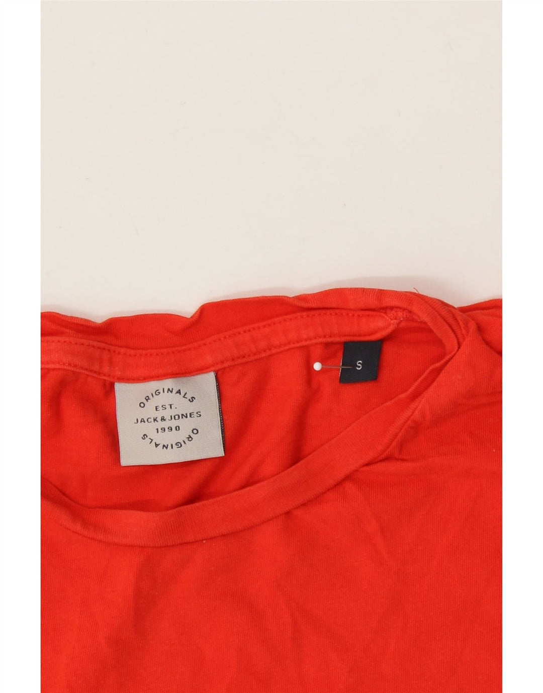 JACK & JONES Mens Graphic T-Shirt Top Small Red Cotton Vintage Jack & Jones and Second-Hand Jack & Jones from Messina Hembry 