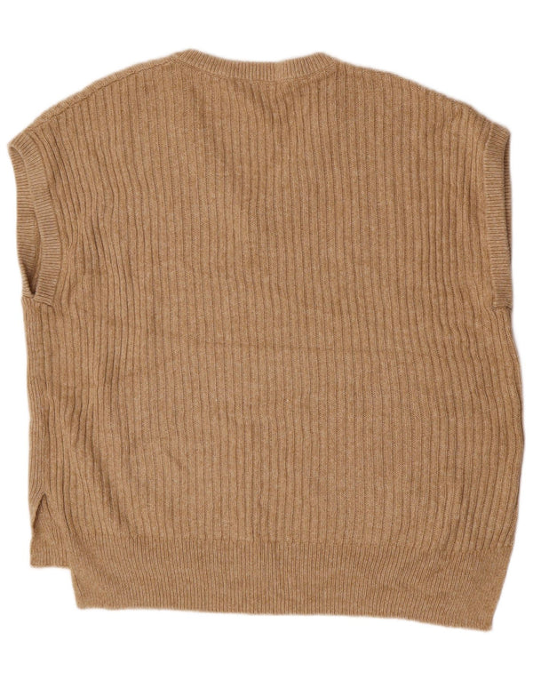 Marks & Spencer Vestă supradimensionată pentru femei, UK 18 XL, bumbac, bej
