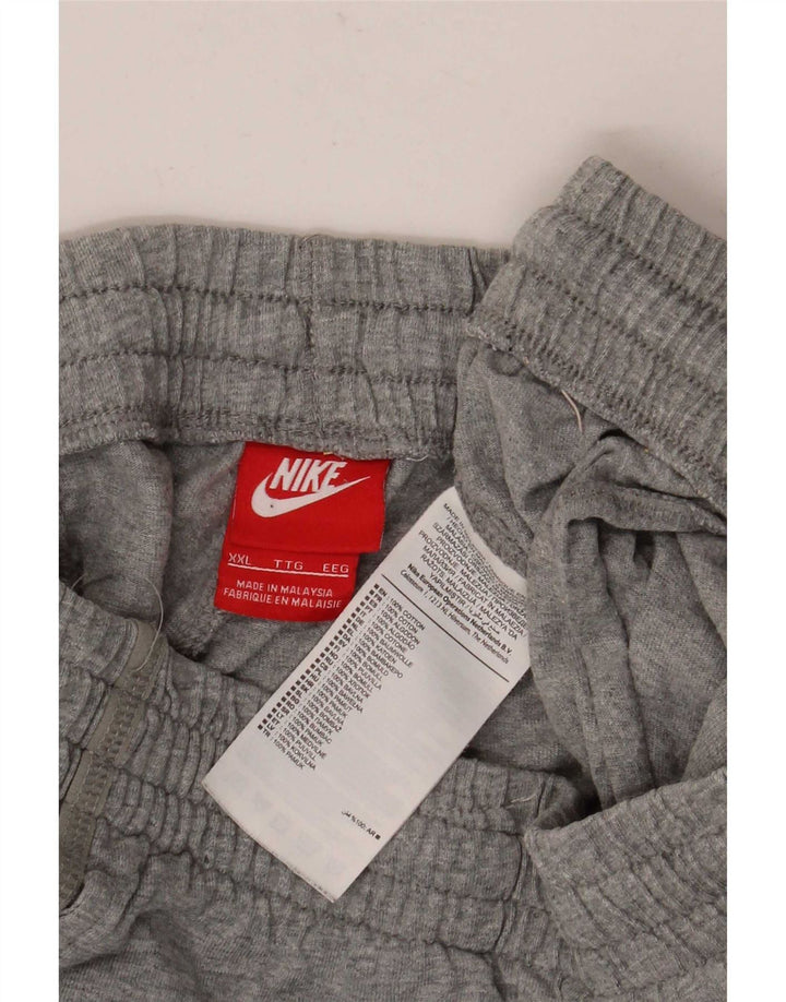 Pantaloni scurți sport Nike pentru bărbați 2XL, bumbac gri
