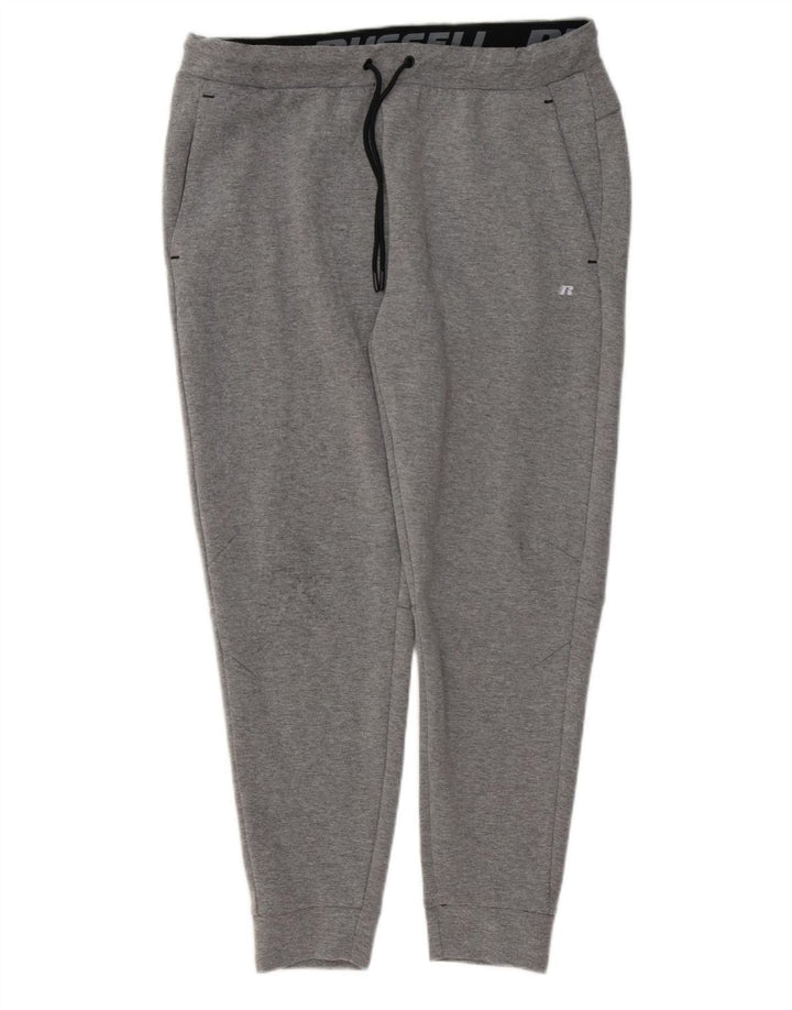 RUSSELL ATHLETIC Pantaloni de trening pentru bărbați Pantaloni de jogging Mari Poliester gri
