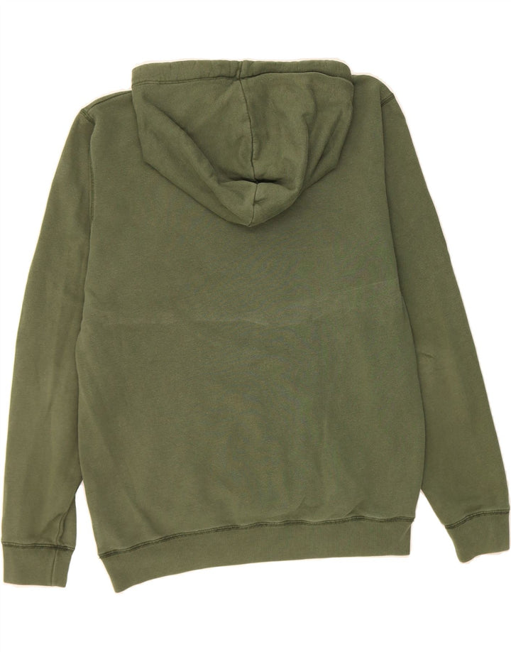 JACK WILLS Mens Graphic Hoodie Jumper Medium Green Cotton Vintage Jack Wills and Second-Hand Jack Wills from Messina Hembry 