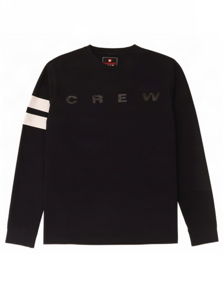 Murphy & Nye Top grafic pentru bărbați cu mânecă lungă, mare, bleumarin, color block