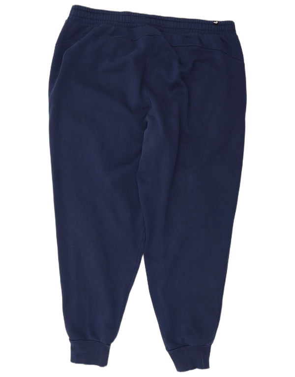 Pantaloni de trening pentru bărbați Puma Pantaloni de jogging 3XL Bumbac bleumarin