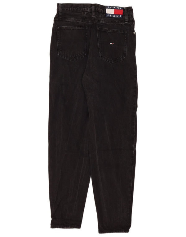 Blugi conici pentru femei Tommy Hilfiger W29 L29 bumbac negru