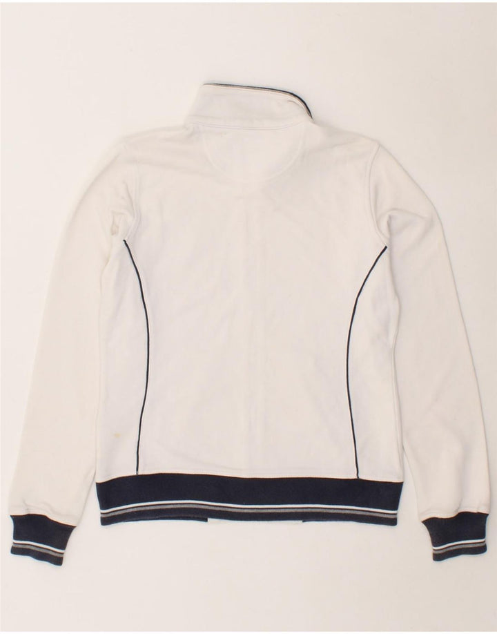 CHAMPION Womens Heritage Fit Tracksuit Top Jacket UK 14 Medium White Vintage Champion and Second-Hand Champion from Messina Hembry 