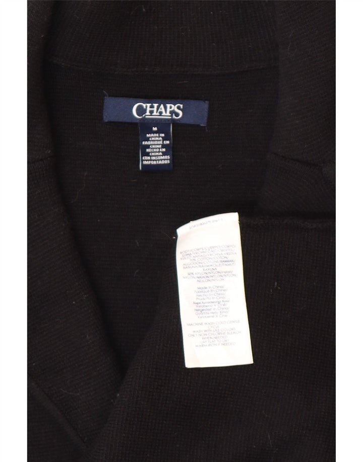 Jachetă CHAPS pentru femei, cu 3 nasturi, UK 14, bumbac mediu negru