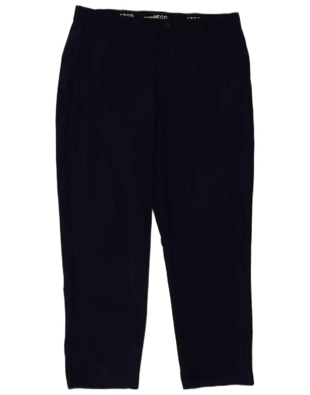 Pantaloni chino drepți Izod pentru bărbați L40 L30 poliester bleumarin