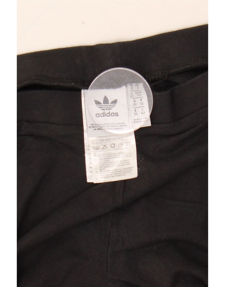 Leggings pentru femei ADIDAS UK 10 mic bumbac negru