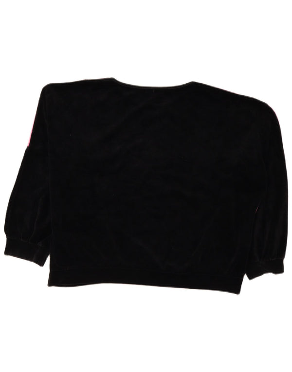 Pulover vintage pentru femei, UK 18 XL, roz, poliester color bloc