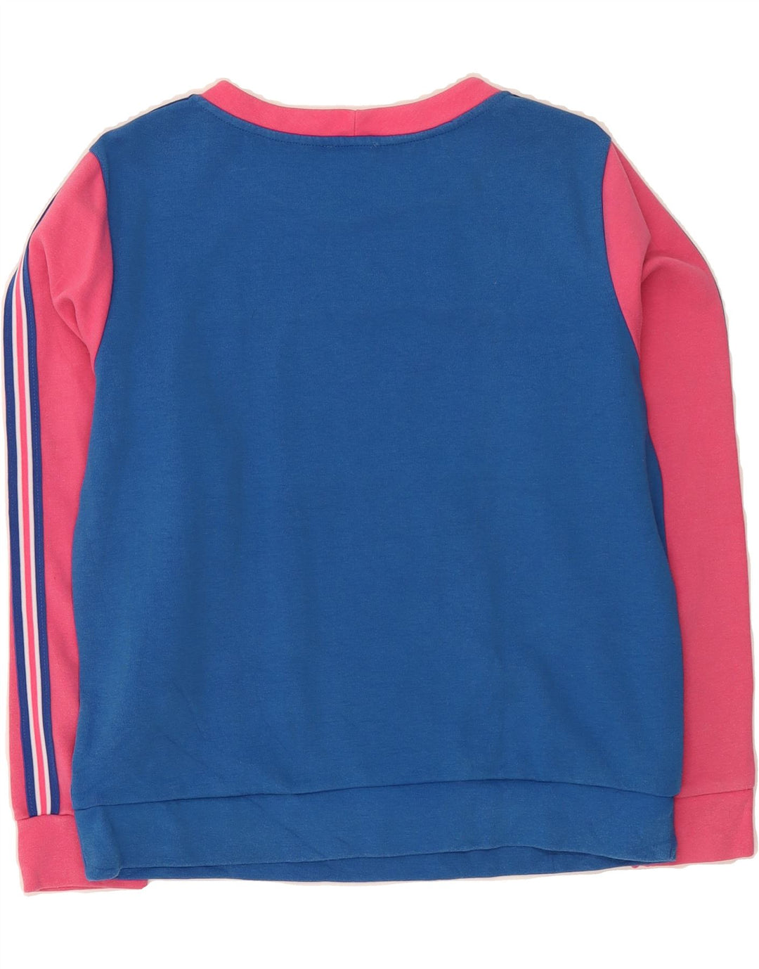 BENETTON Womens Sweatshirt Jumper UK 16 Large Pink Colourblock Polyamide Vintage Benetton and Second-Hand Benetton from Messina Hembry 