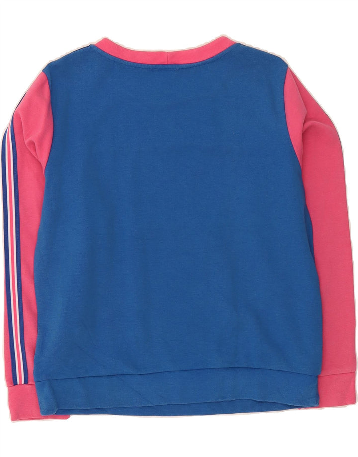 BENETTON Womens Sweatshirt Jumper UK 16 Large Pink Colourblock Polyamide Vintage Benetton and Second-Hand Benetton from Messina Hembry 