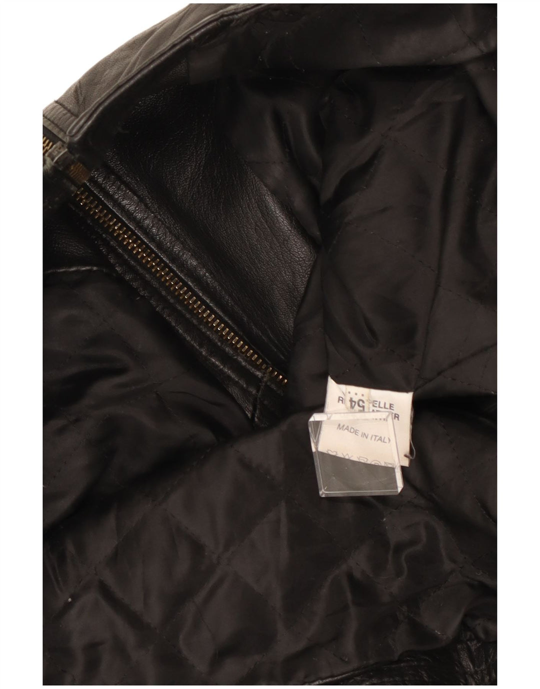 Jachetă vintage din piele pentru bărbați IT 54 XL din piele neagră