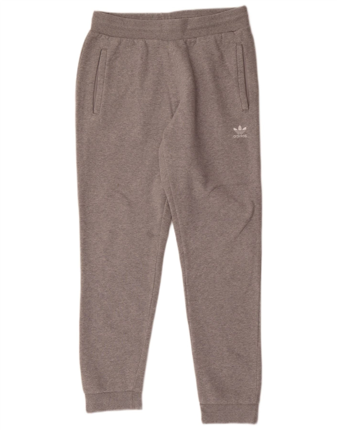 Pantaloni de trening pentru bărbați Adidas Pantaloni de jogging, bumbac cu pete gri mediu