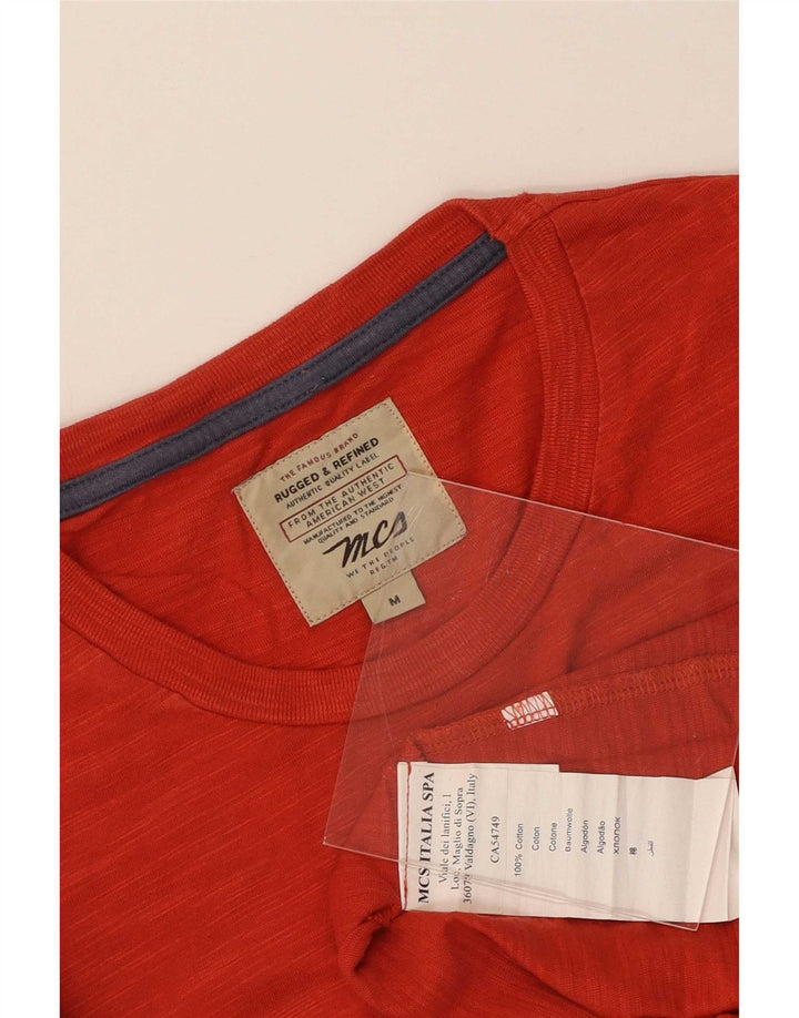 Tricou grafic Marlboro Classics pentru bărbați Top din bumbac roșu mediu