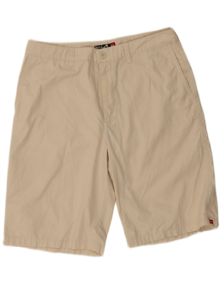 Pantaloni scurți chino vintage pentru bărbați W33 Medium Beige Poliester