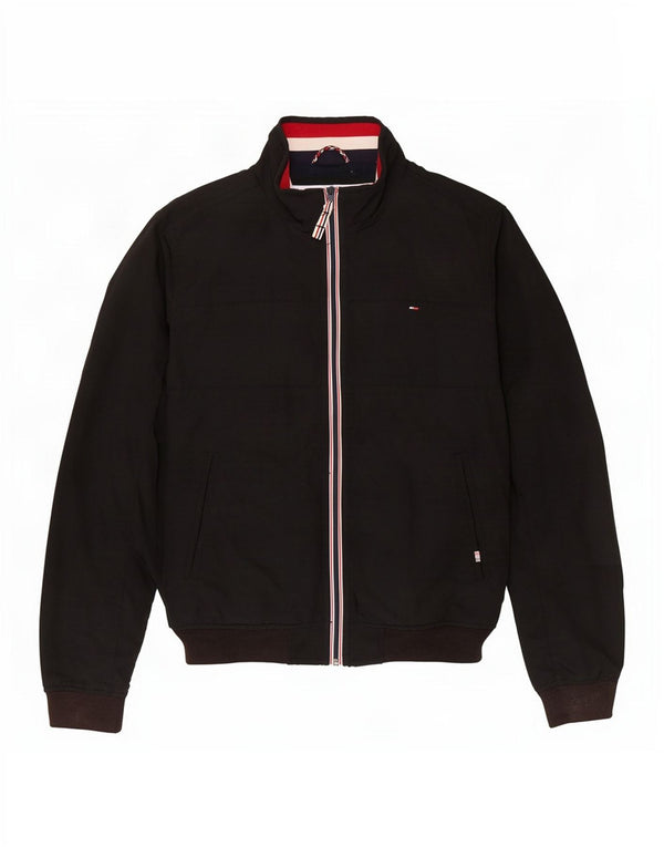 Bomber pentru bărbați Tommy Hilfiger UK 40, mare, negru, nailon