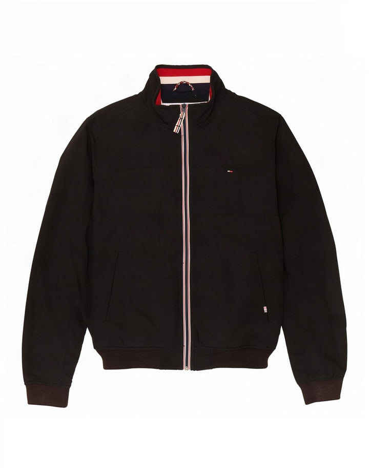 Bomber pentru bărbați Tommy Hilfiger UK 40, mare, negru, nailon