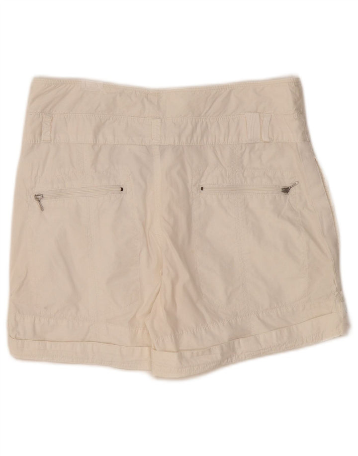Pantaloni scurți Nike pentru femei UK 14 Large W30 Off White Bumbac
