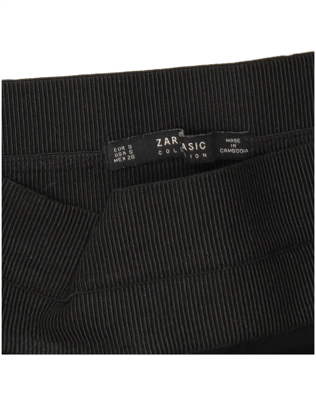 Leggings pentru femei Zara UK 10 Mici, negru, cu dungi