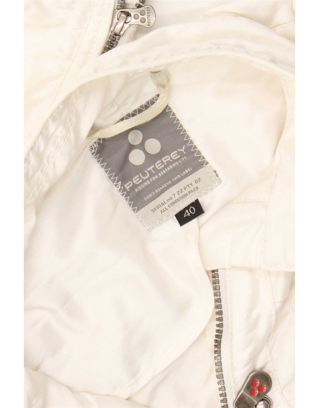 Jachetă bomber crop pentru femei PEUTEREY IT 40 Small White