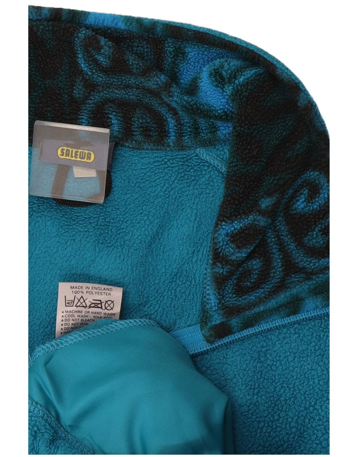 SALEWA Jachetă pentru bărbați din lână UK 42 XL Albastru Geometric Poliester
